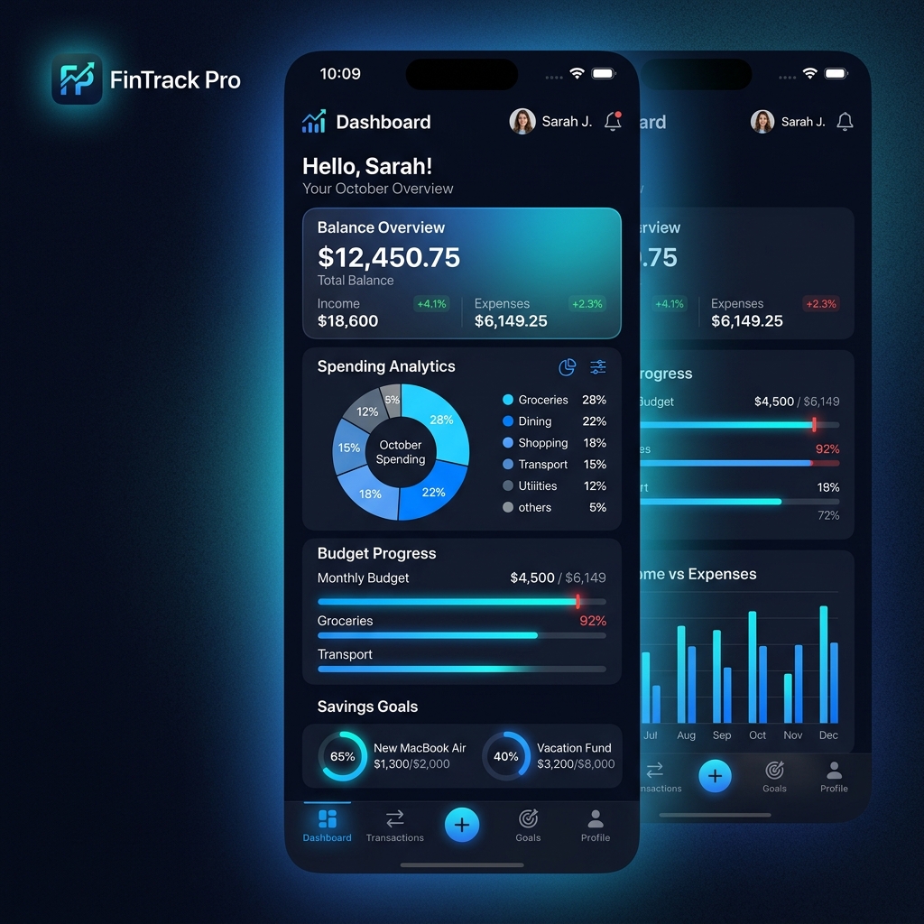 FinTrack Pro App Screenshot